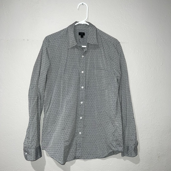 J. Crew Gray Long Sleeve Button Down Shirt - Picture 1 of 7